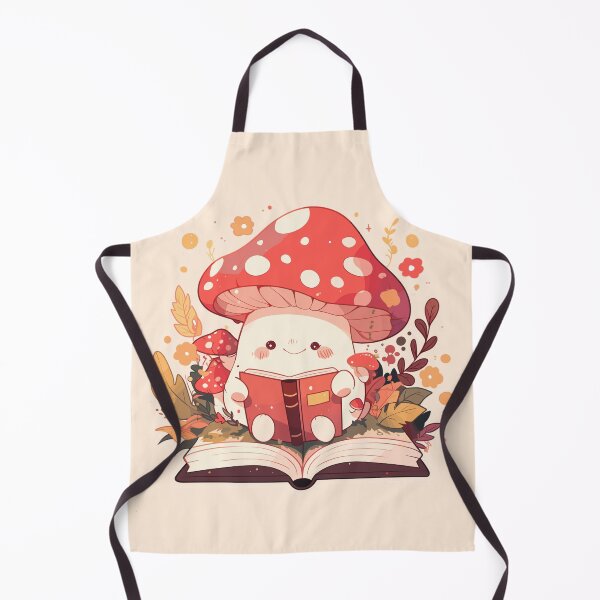 Item preview, Cute Bookish Mushroom designed and sold by RetroPrints.