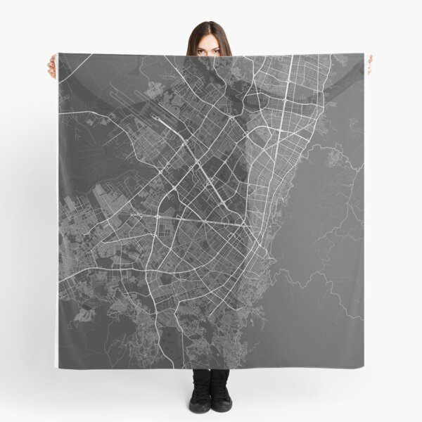 Item preview, Bogota, Colombia Map. (White on black) designed and sold by Graphical-Maps.