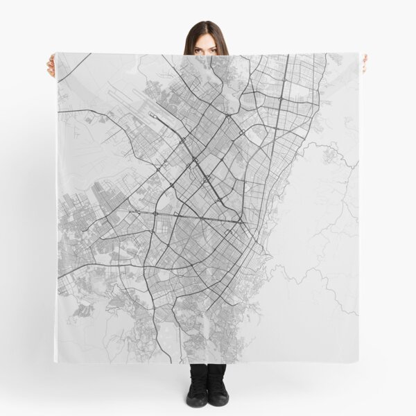 Item preview, Bogota, Colombia Map. (Black on white) designed and sold by Graphical-Maps.