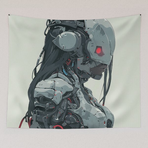 Item preview, Cyberpunk Robot Art designed and sold by nomiraclehere.