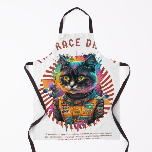 Item preview, Cat Racing Driver designed and sold by PatronesKawai.