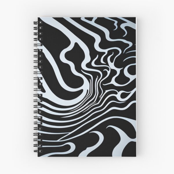 Item preview, black and white liquid pattern designed and sold by jsebouvi.