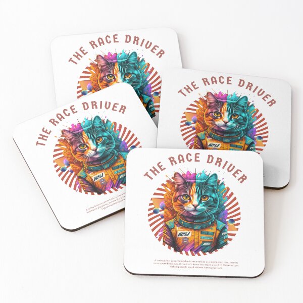 Item preview, Cat Racing Driver I designed and sold by PatronesKawai.