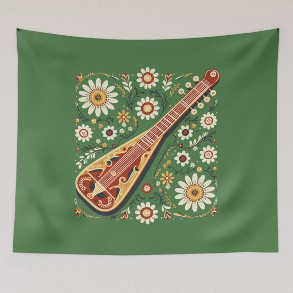 Item preview, Scandinavian Folk Art Dulcimer designed and sold by ozdilh.