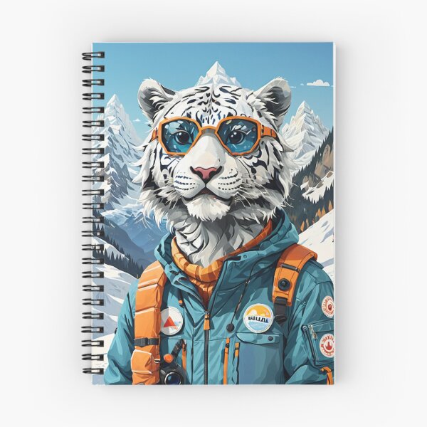 Item preview, Tigre Blanco En La Nieve Senderismo designed and sold by MeraStyle.