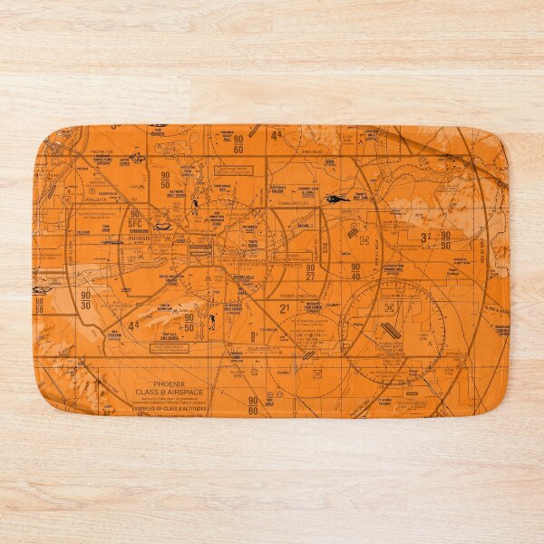 Item preview, Aviation Chart Phoenix Sky Harbor Airport - orange designed and sold by LAPilotGirl.