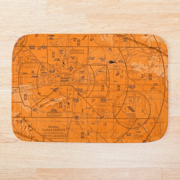 Item preview, Aviation Chart Phoenix Sky Harbor Airport - orange designed and sold by LAPilotGirl.