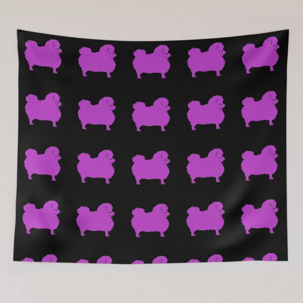 Item preview, Spitz dog in purple designed and sold by cwilliart.