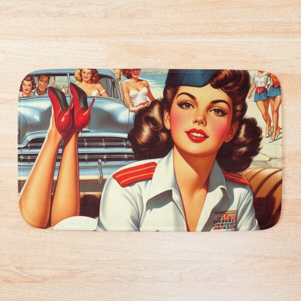 Item preview, Vintage Uniform Pin-up designed and sold by PulpVintage.