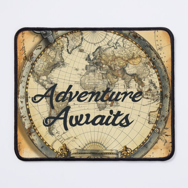 Item preview, Nautical Adventure Awaits: Script Amidst Old Maps designed and sold by Ace Apparel Attire.
