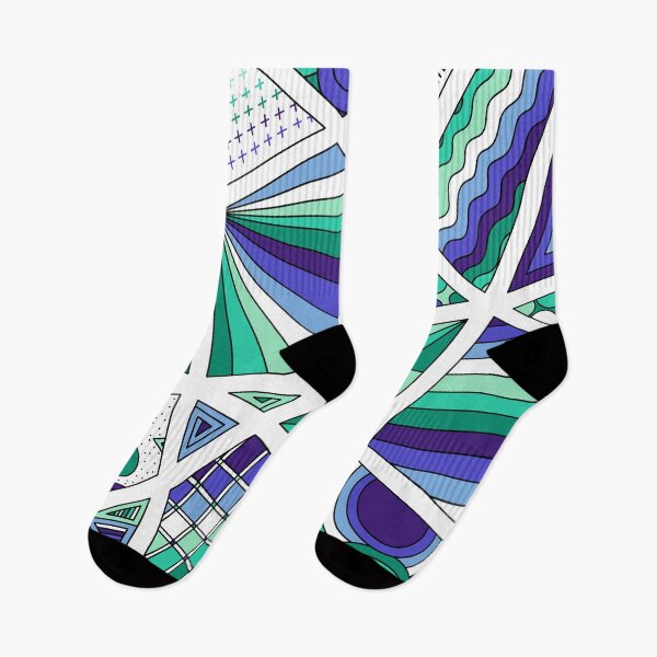 Item preview, Gay Men's Pride Zen Doodle Abstract Modern Blue Green designed and sold by JoyfulJen.