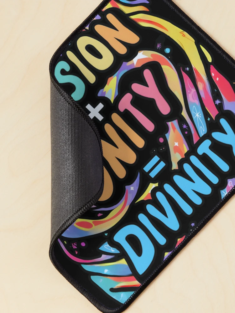 Thumbnail 2 of 5, Mouse Pad, Division + Unity = Divinity Interdimensional Design designed and sold by FocusedPatterns.