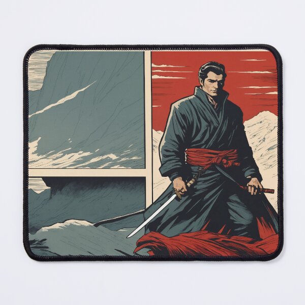 Item preview, Samurai Men Graphic Novel Panels designed and sold by EmblemThreads.