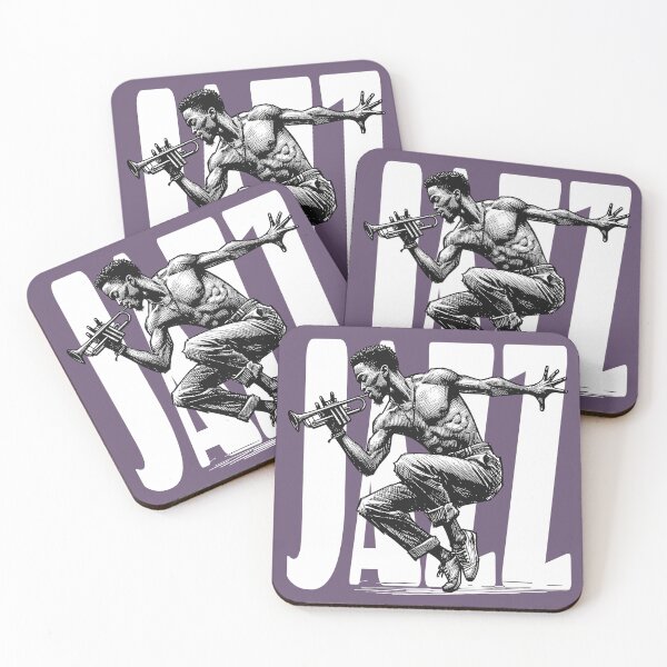 Item preview, Jazz Trumpeter - White designed and sold by PrintSoulDesign.