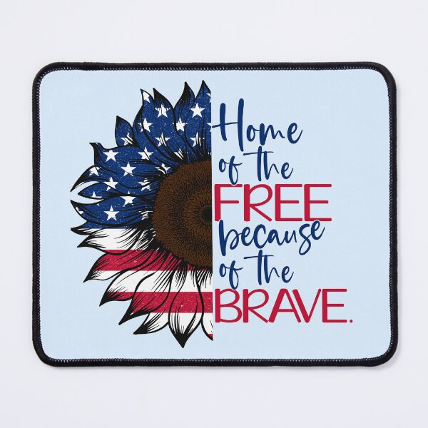 Item preview, AMERICAN FLAG SUNFLOWER with quote HOME OF THE FREE designed and sold by svgbyartchili.