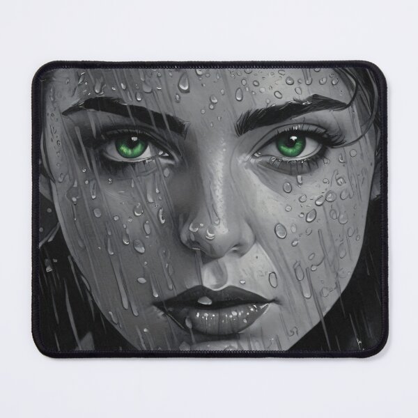 Item preview, Woman's Face in Rain designed and sold by EmblemThreads.