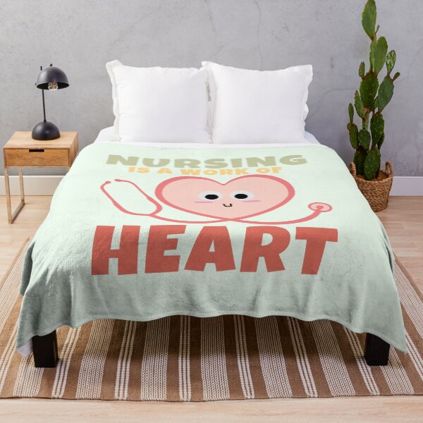 Item preview, Nursing Is A Work Of Heart designed and sold by ricricswert.