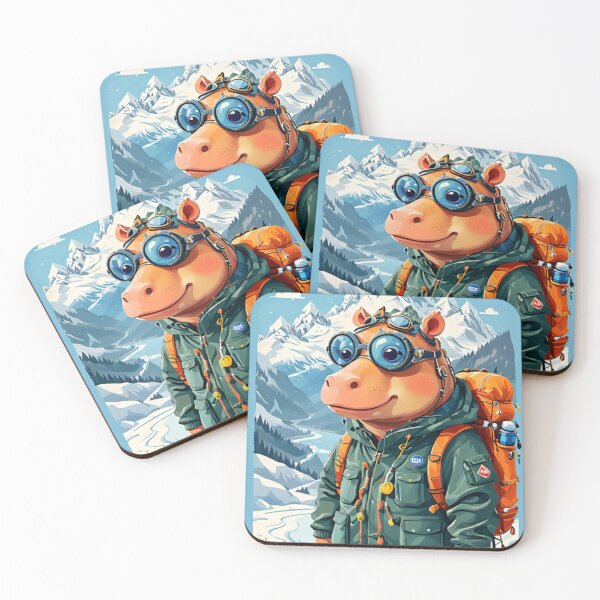Item preview, Hippo In Snow Hiking designed and sold by MeraStyle.