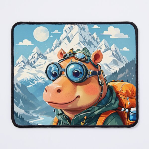 Item preview, Hippo In Snow Hiking designed and sold by MeraStyle.