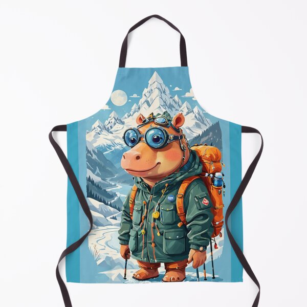 Item preview, Hippo In Snow Hiking designed and sold by MeraStyle.