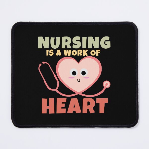 Item preview, Nursing Is A Work Of Heart designed and sold by ricricswert.