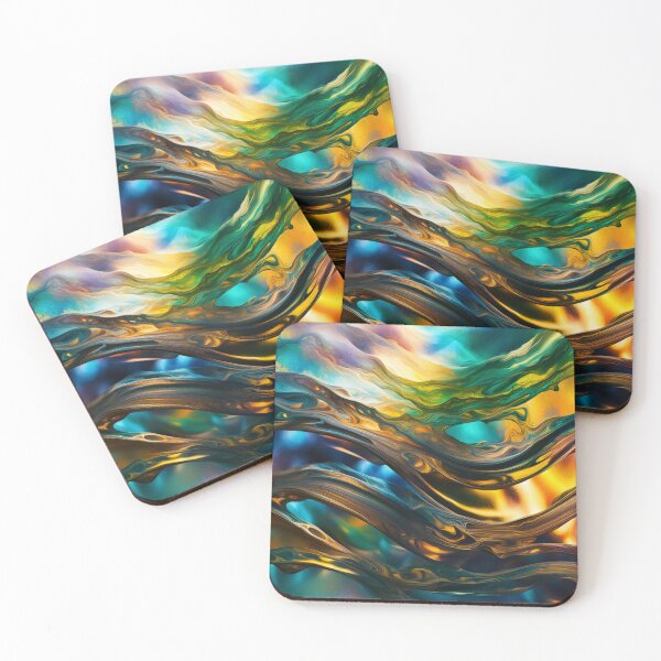 Item preview, Waves of Oil designed and sold by BeeTheArtCo.