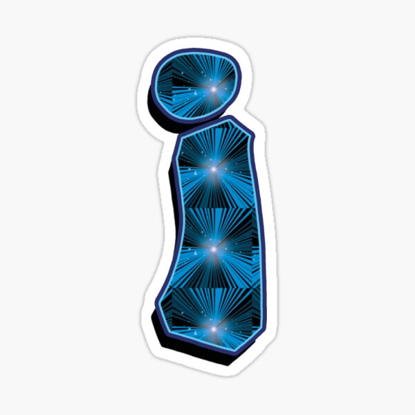 i - Blue Rays Sticker