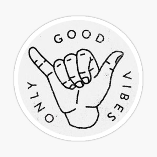 Good Vibes Only Sticker Sticker