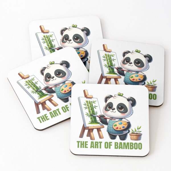Aperçu de l'œuvre Peintre Panda : chef-d'œuvre du bambou créée et vendue par vk09.