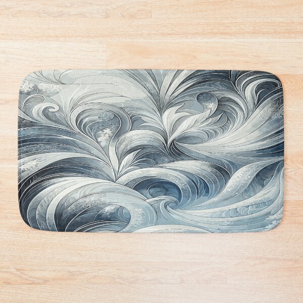 Item preview, Eternal Frost Elegance pattern-Winter's Whisper Abstract Frost Pattern Art designed and sold by toobel.
