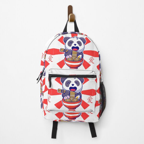 Item preview, Cute Panda eating Ramen noodles with boiled eggs, sushi with chopsticks designed and sold by ShaneCRob.