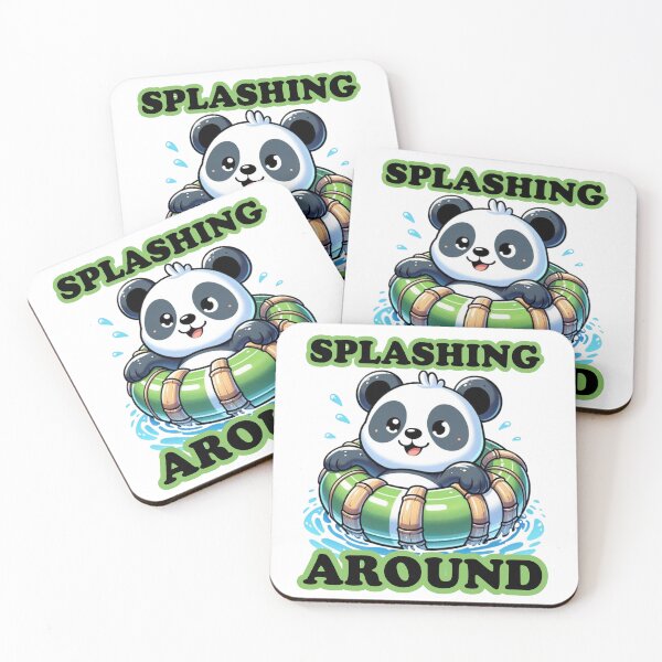 Item preview, Panda Pool Party: Bamboo Float Fun designed and sold by vk09.