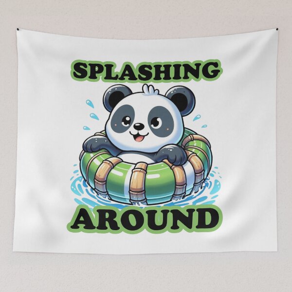 Item preview, Panda Pool Party: Bamboo Float Fun designed and sold by vk09.