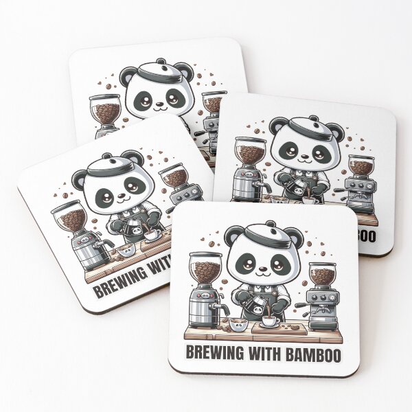 Item preview, Barista Panda: Bamboo Bean Brew designed and sold by vk09.