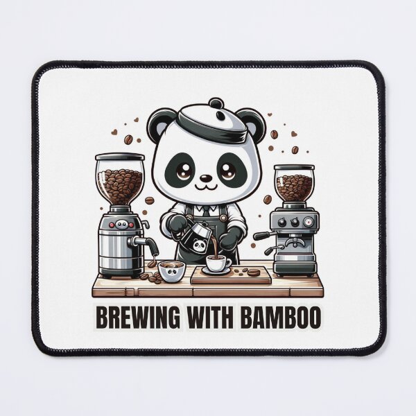 Item preview, Barista Panda: Bamboo Bean Brew designed and sold by vk09.