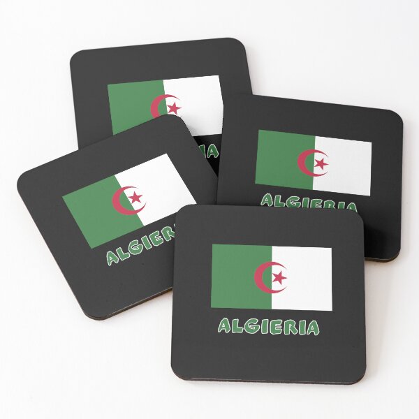 Item preview, ALGERIA FLAG MAP designed and sold by AnimalsDH305.