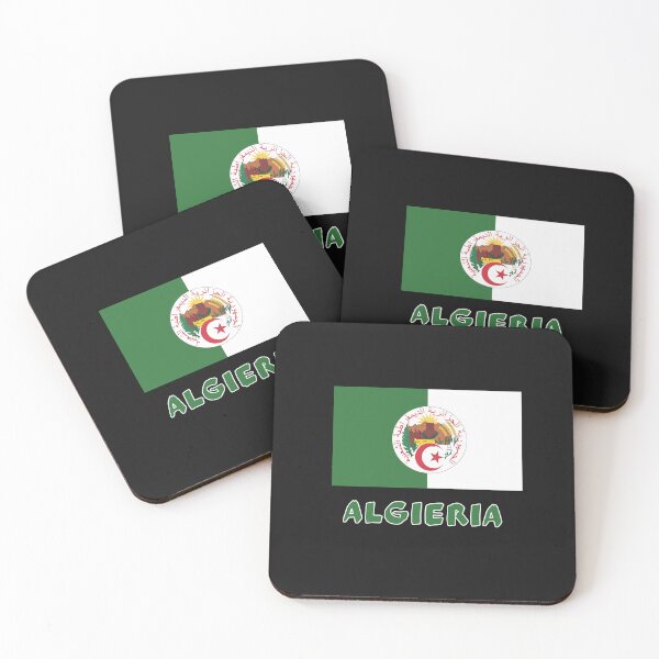 Item preview, ALGERIA FLAG MAP designed and sold by AnimalsDH305.