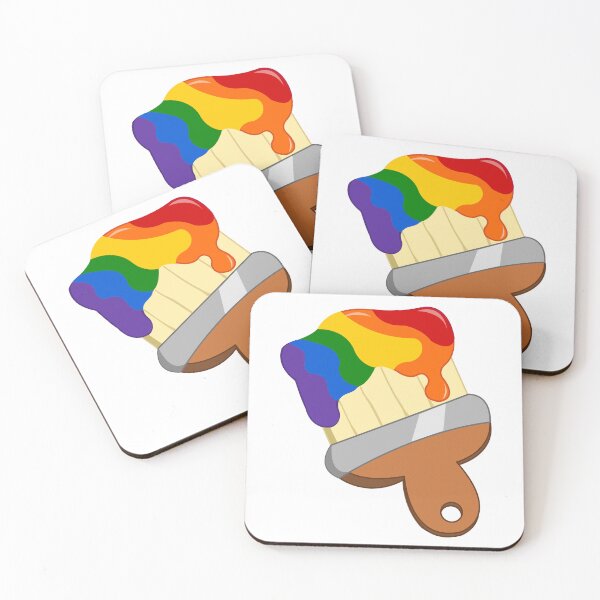 Item preview, Pride Flag Paintbrush designed and sold by HarveyHandcraftsandDesigns.