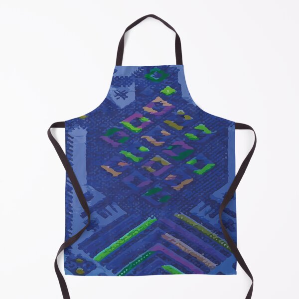 Item preview, Deep blue maya embroidery bold bright mexican folk art designed and sold by T-Mex.