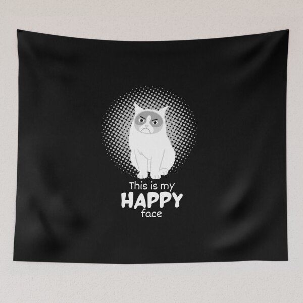 Item preview, Grumpy Cat This is My Happy Face designed and sold by SunandShade.