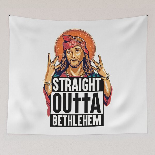 Item preview, Straight Outta Bethlehem; Jesus Christus; designed and sold by StickerApe.