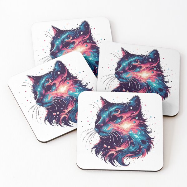 Item preview, Cute Cosmic Cat in Stars designed and sold by TomFrontierArt.