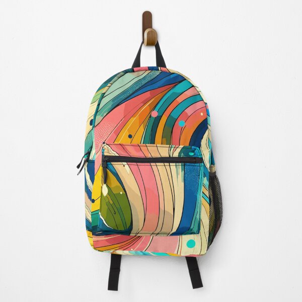 Item preview, Vibrant Swirls: Colorful Abstract Wave Illustration-Euphoric Ribbons: Lively Abstract designed and sold by toobel.