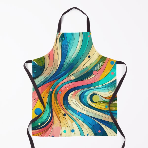 Item preview, Vibrant Swirls: Colorful Abstract Wave Illustration-Euphoric Ribbons: Lively Abstract designed and sold by toobel.