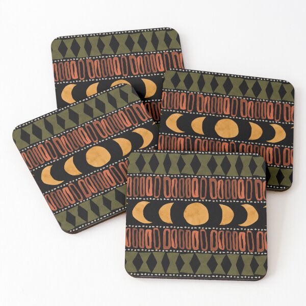 Item preview, Moon Phase Pattern in Earthtone designed and sold by Dina June.