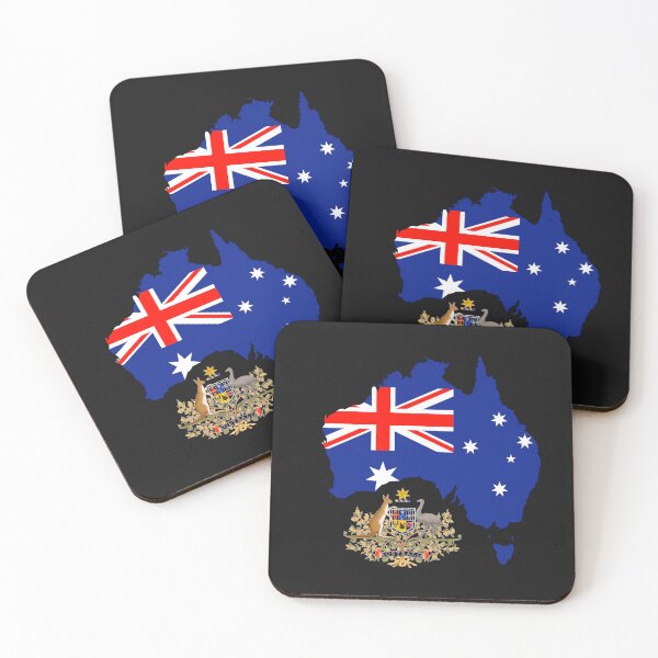 Item preview, Australia Flag Map designed and sold by AnimalsDH305.