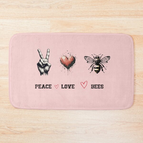 Item preview, Peace Love Bees designed and sold by HeadTurningArt.
