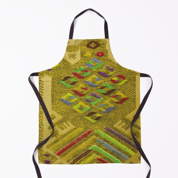 Item preview, Bright yellow maya embroidery bold bright mexican folk art designed and sold by T-Mex.