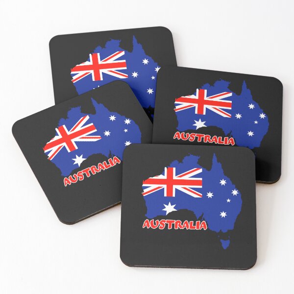 Item preview, Australia Flag Map designed and sold by AnimalsDH305.
