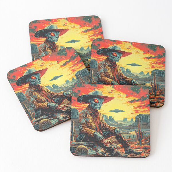 Item preview, Extraterrestrial Showdown at Sundown designed and sold by dungeonwarriors.